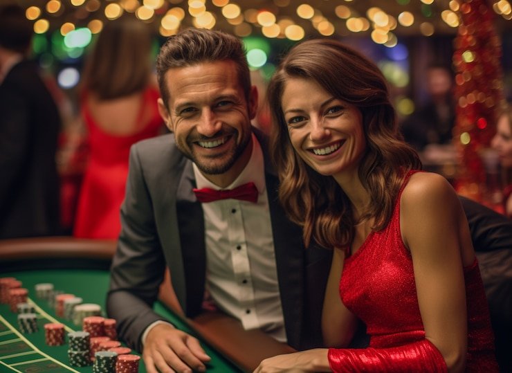 live casino table with multiple camera feeds and betting interface